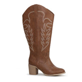 Extra Wide Calf Cowboy Boots (Arwa)