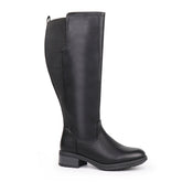 Extra Wide Calf Stretch Panel Riding Boots (Learn)