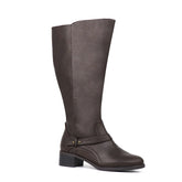 Wide Calf Double Zipper Riding Boots (Anissa)