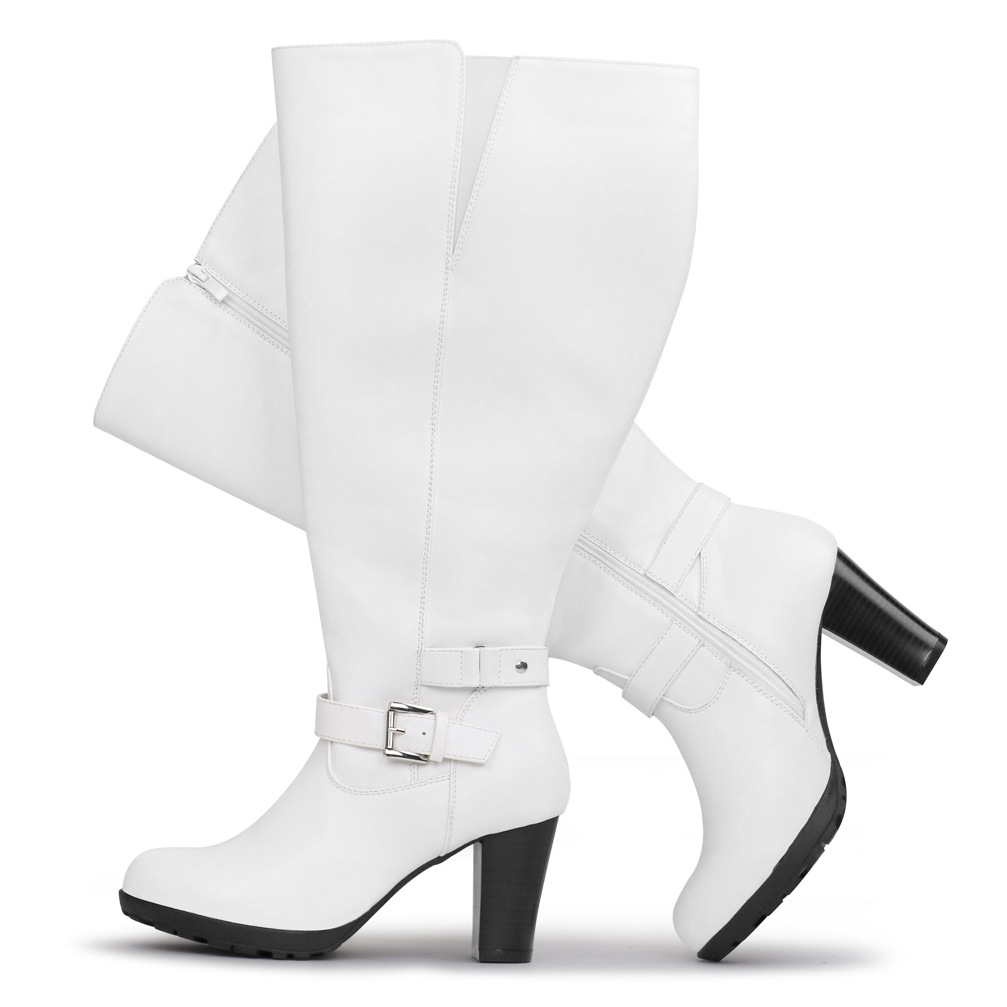 Extra Wide Calf High Heel Boots (Grosa)