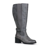 Extra Wide Calf Stretch Panel Boots （Elena)