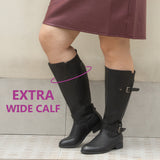 Extra Wide Calf Sleek Riding Boots (Arvillaz)