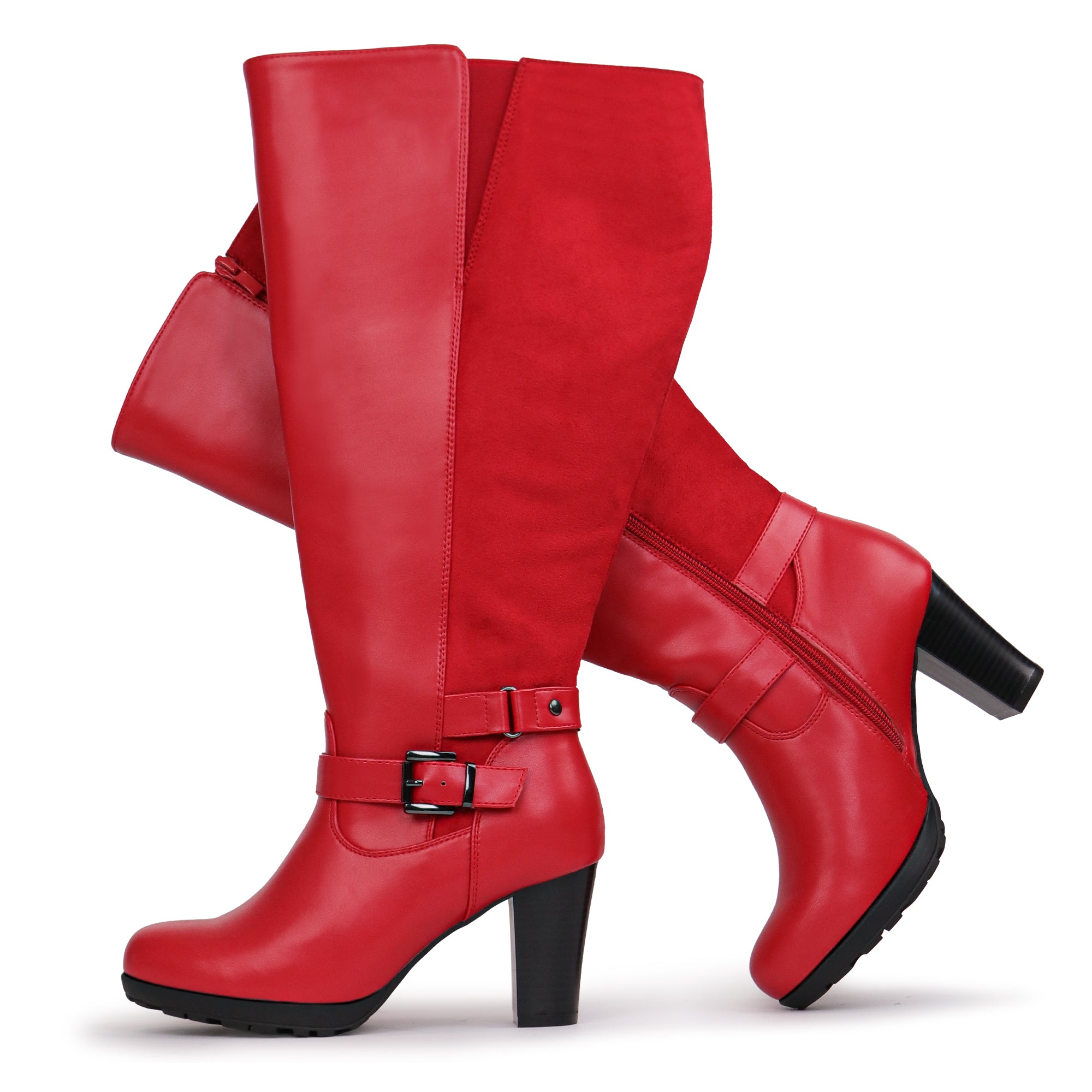 Extra Wide Calf High Heel Boots (Grosa)