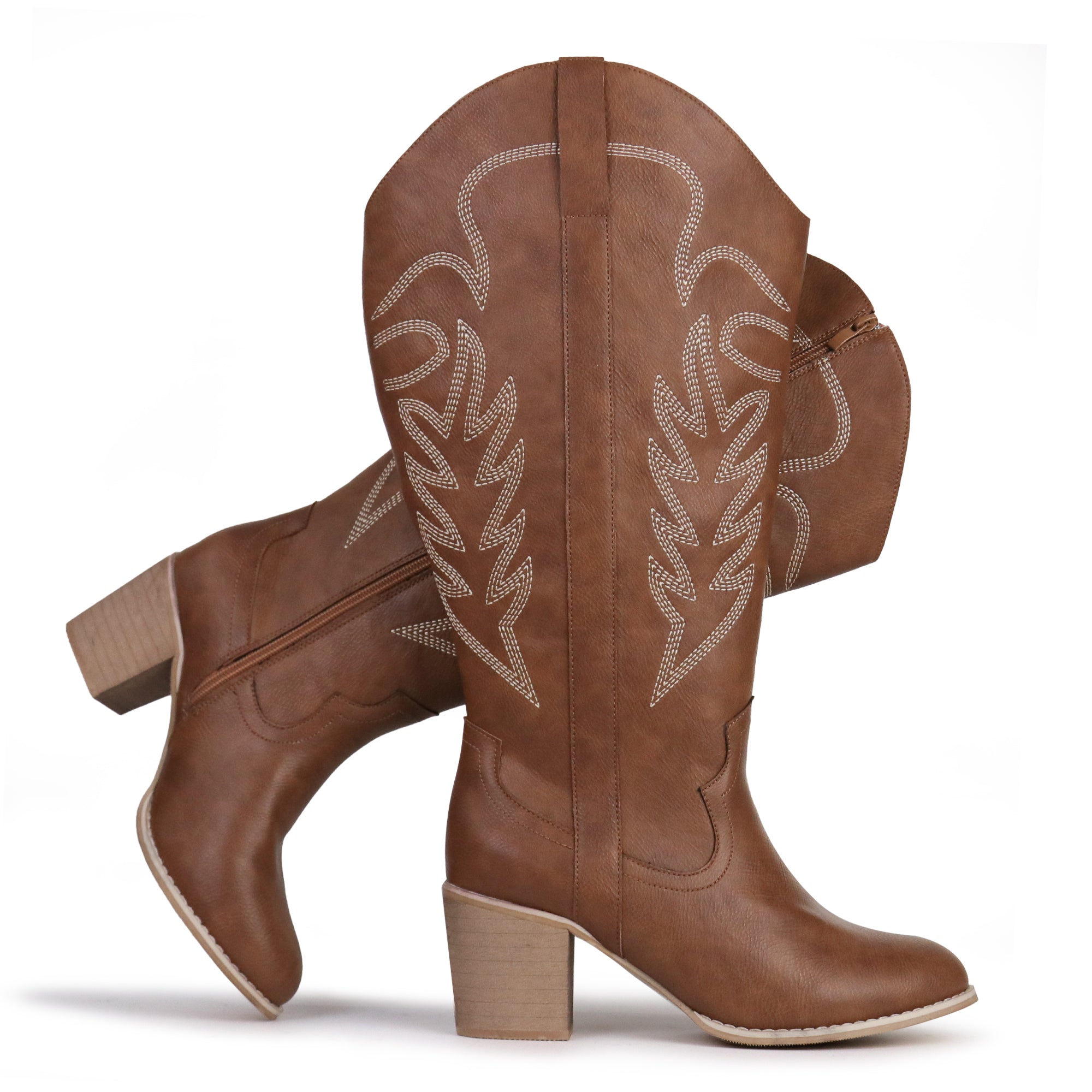 Extra Wide Calf Cowboy Boots (Arwa)