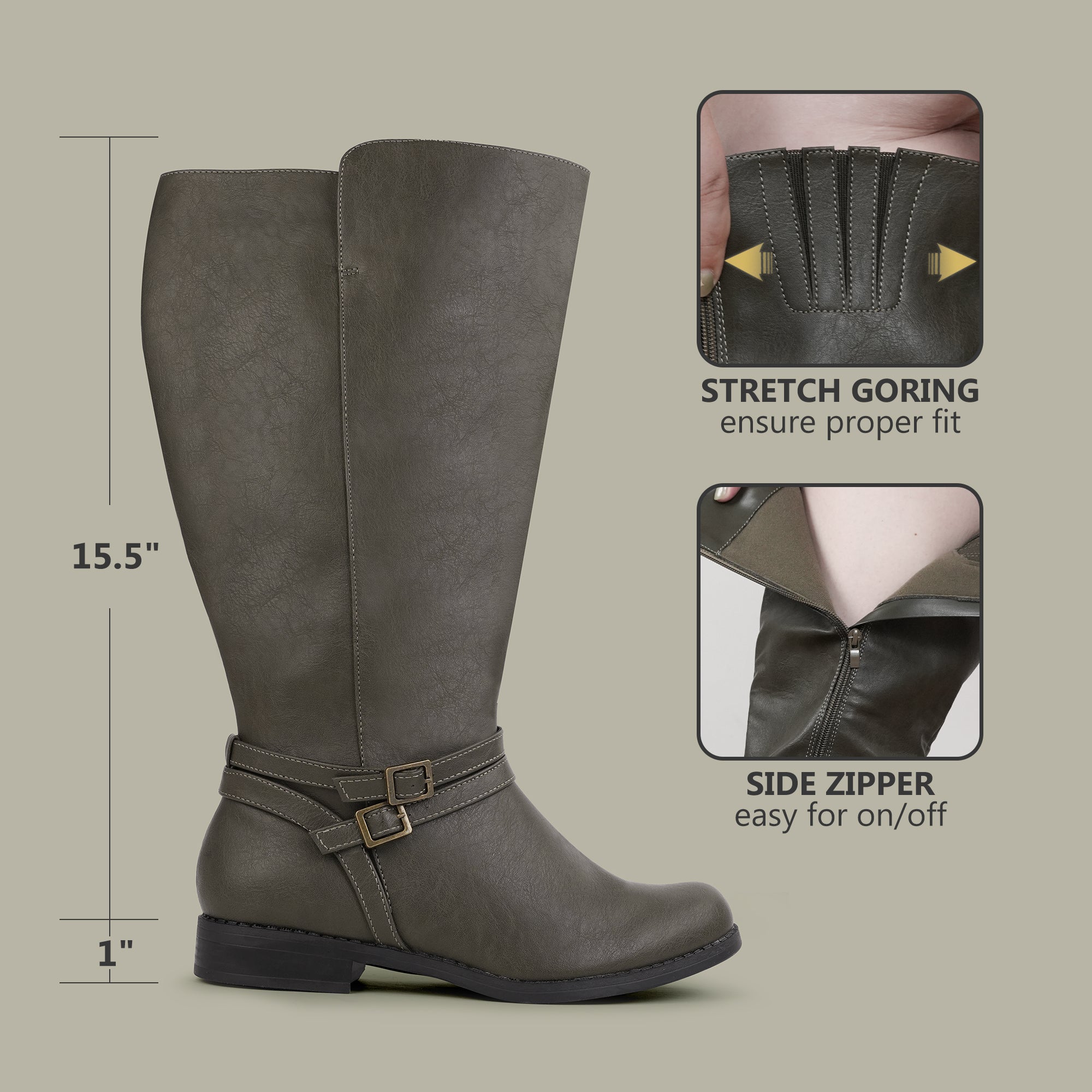 Super Extra Wide Calf Riding Boots (Breyonna)