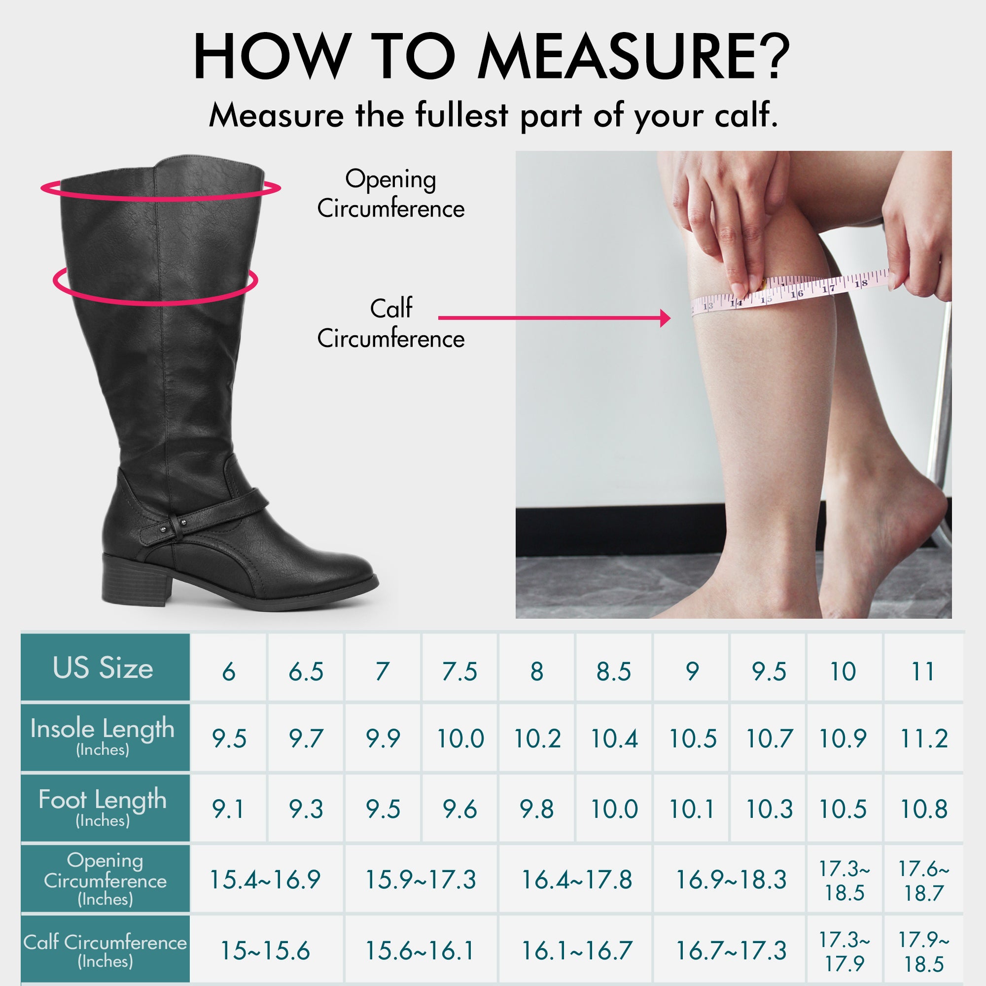 Wide Calf Double Zipper Riding Boots (Anissa)