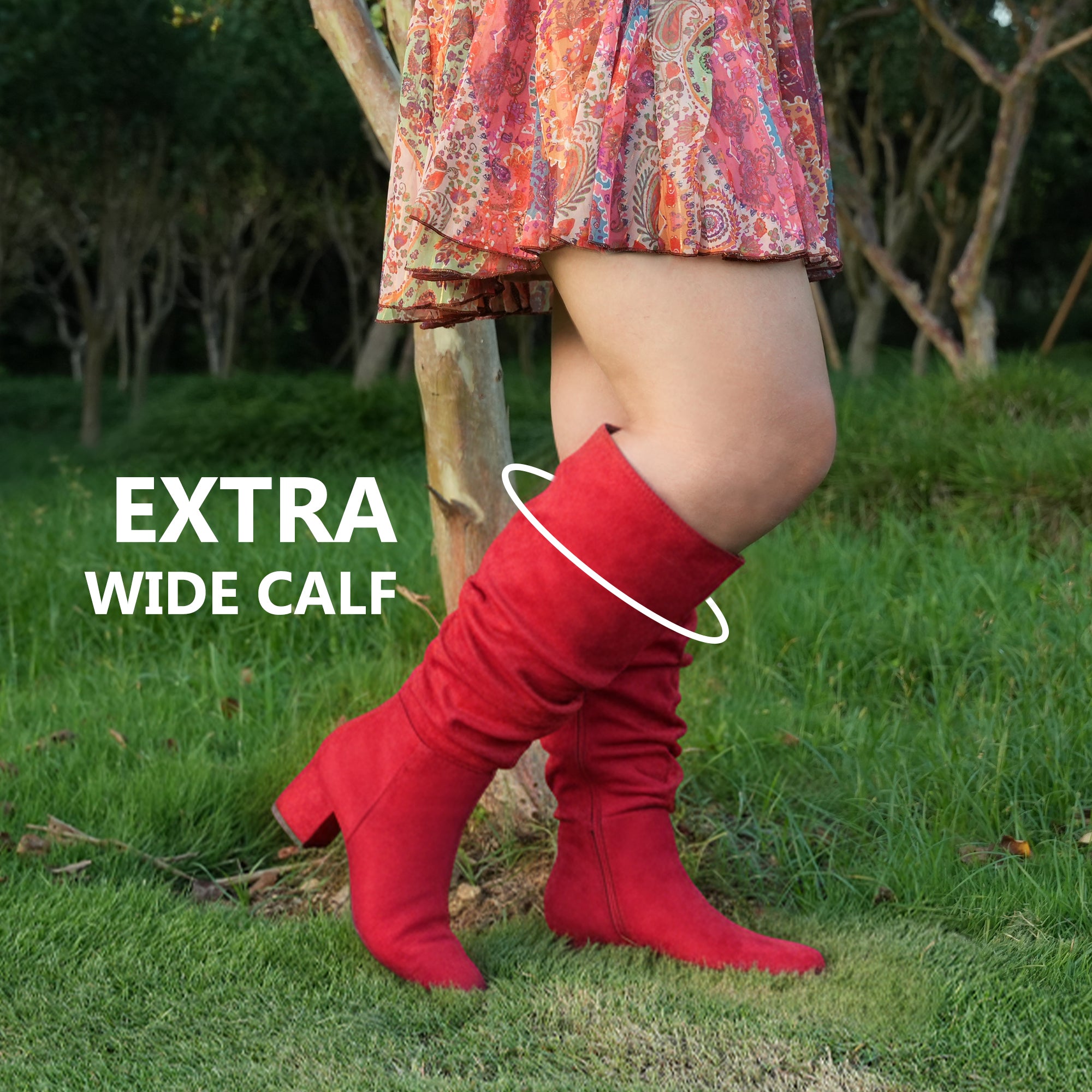 Extra Wide Calf Slouchy Dress Boots (Rayia)