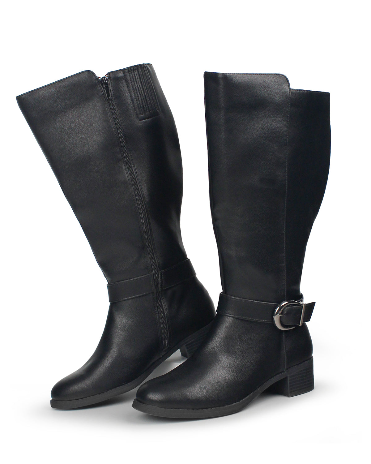 Side Zipper Boots 63 - Extra Wide Calf Boots