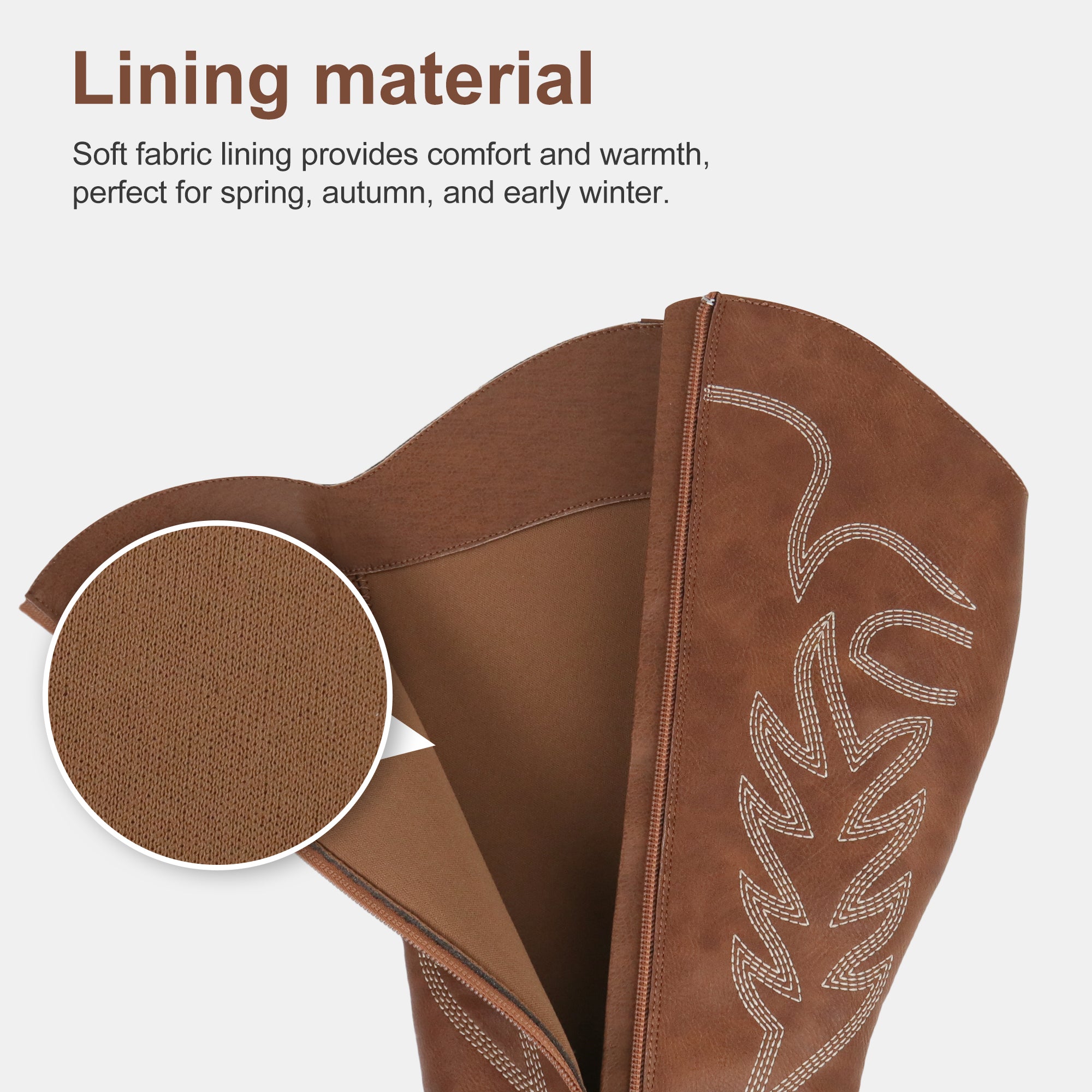 Extra Wide Calf Cowboy Boots (Arwa)