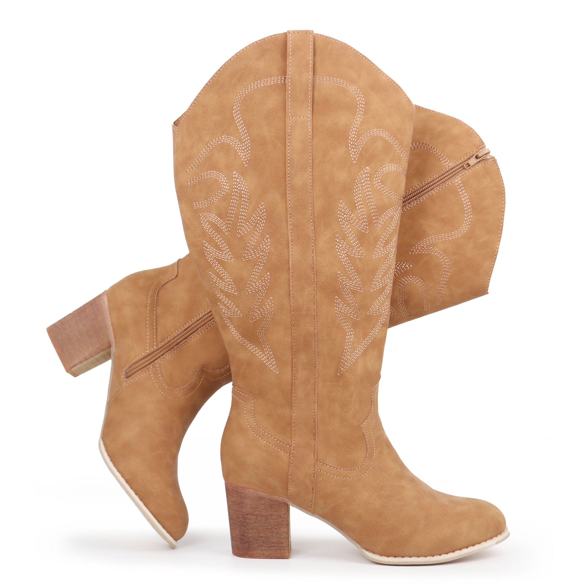 Extra Wide Calf Cowboy Boots (Arwa)