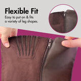 Extra Wide Calf Ankle Buckle Boots (Johanna)