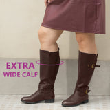 Extra Wide Calf Sleek Riding Boots (Arvillaz)