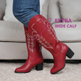 Extra Wide Calf Cowboy Boots (Arwa)