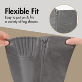 Extra Wide Calf Ankle Buckle Boots (Johanna)