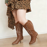 Extra Wide Calf Cowboy Boots (Arwa)