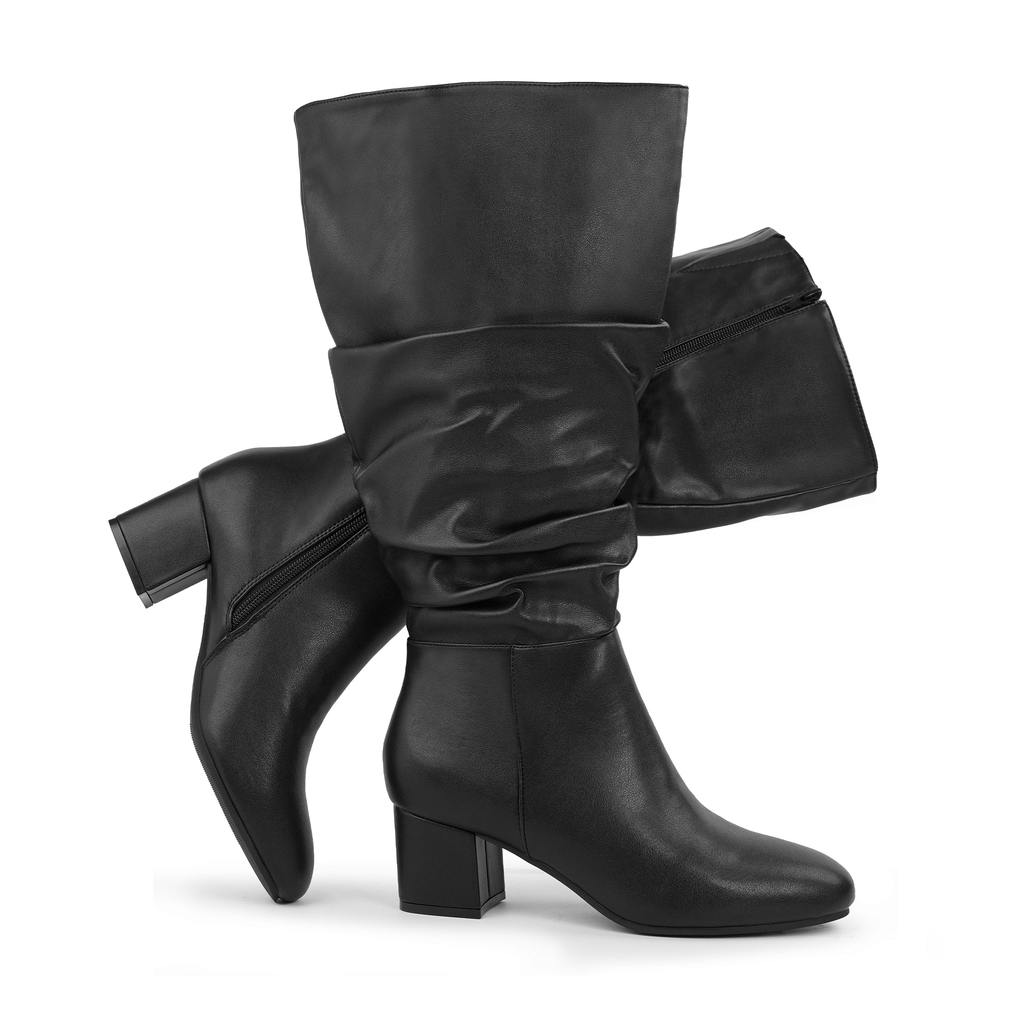 Extra Wide Calf Slouchy Dress Boots (Rayia)