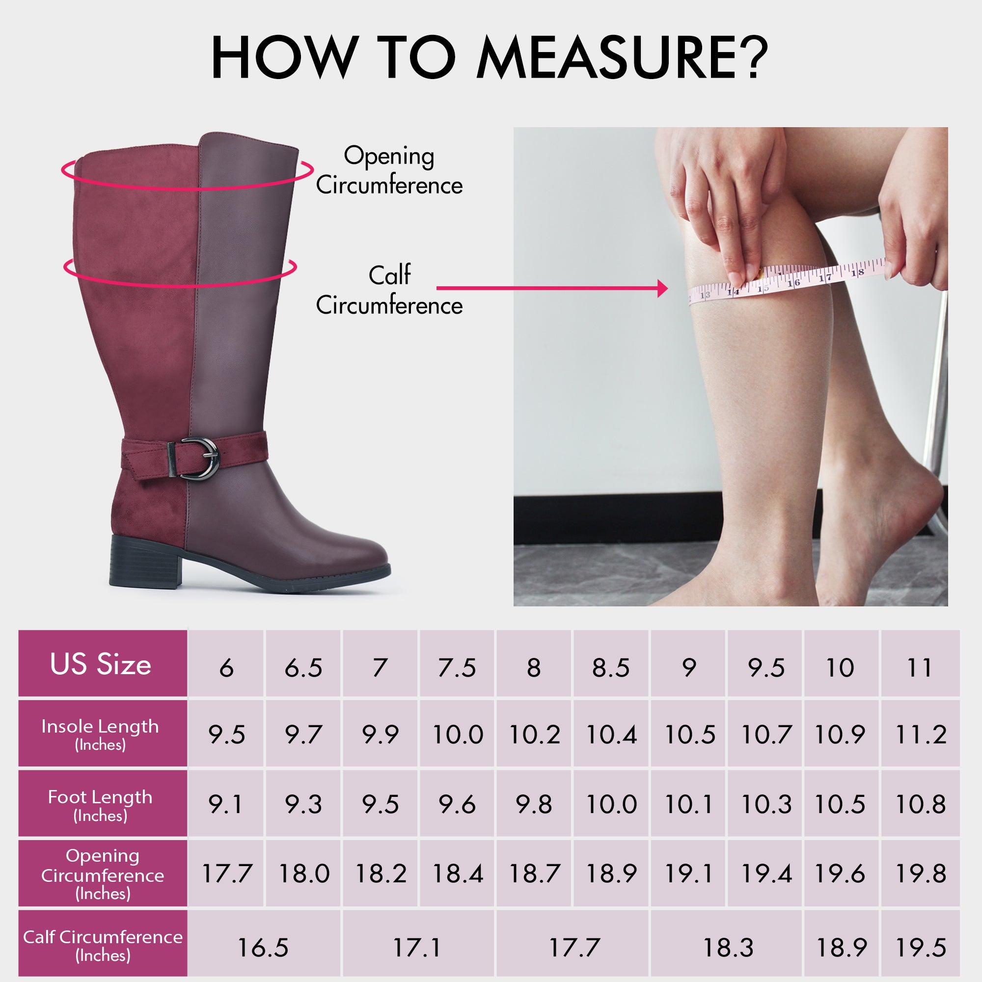 Extra Wide Calf Ankle Buckle Boots (Johanna)