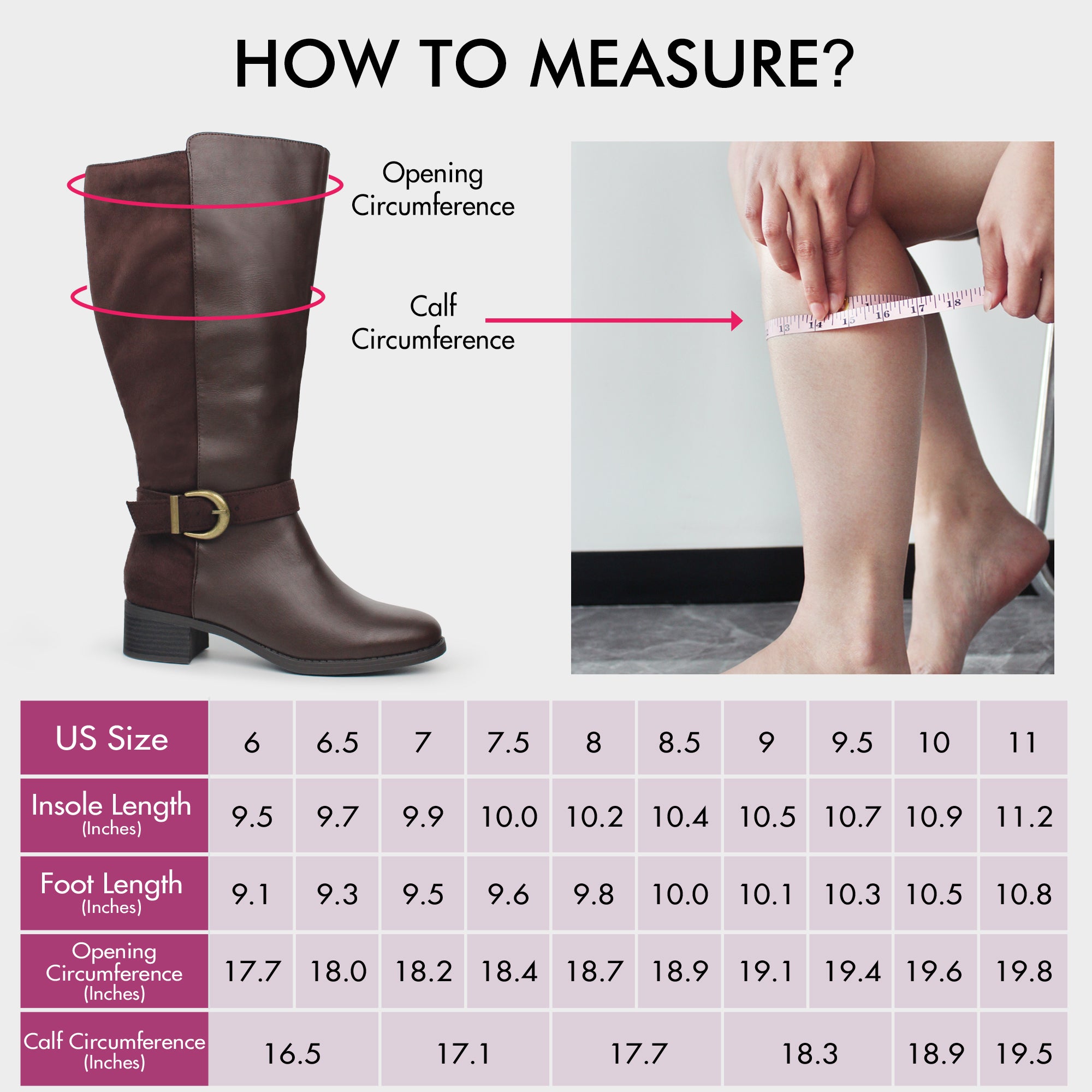 Extra Wide Calf Ankle Buckle Boots (Johanna)