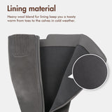 Extra Wide Calf Ankle Buckle Boots (Johanna)