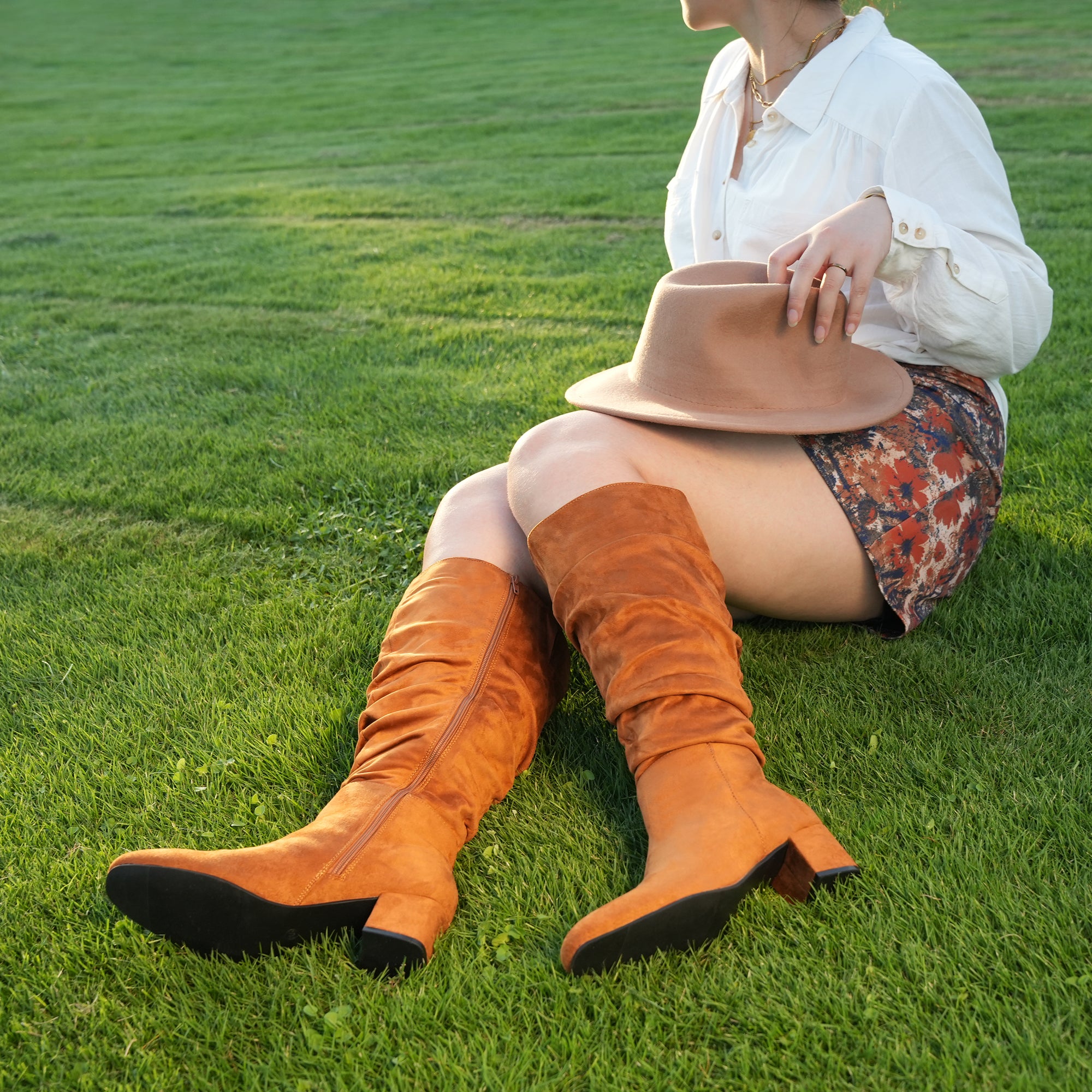 Extra Wide Calf Slouchy Dress Boots (Rayia)