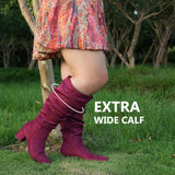 Extra Wide Calf Slouchy Dress Boots (Rayia)