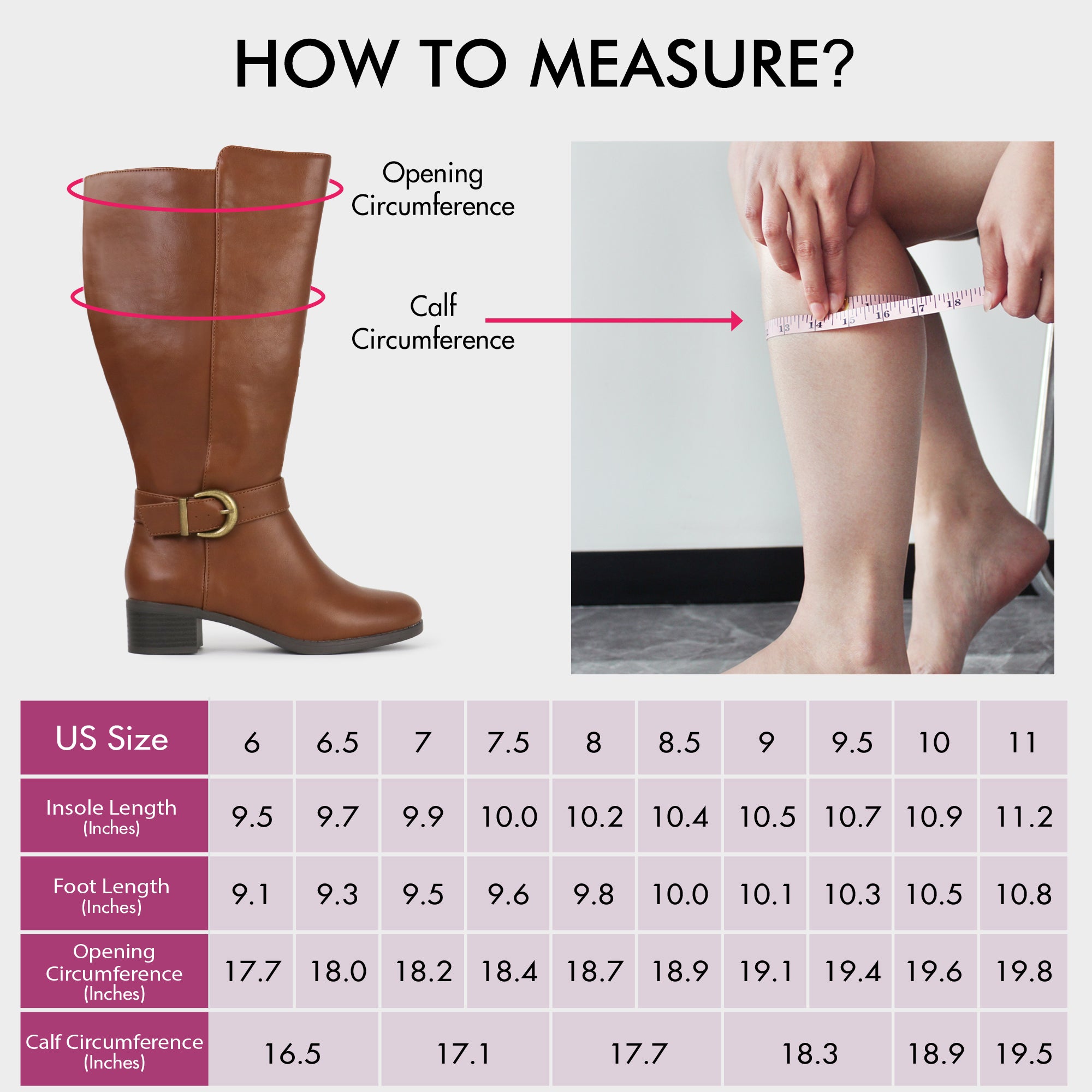 Extra Wide Calf Ankle Buckle Boots (Johanna)