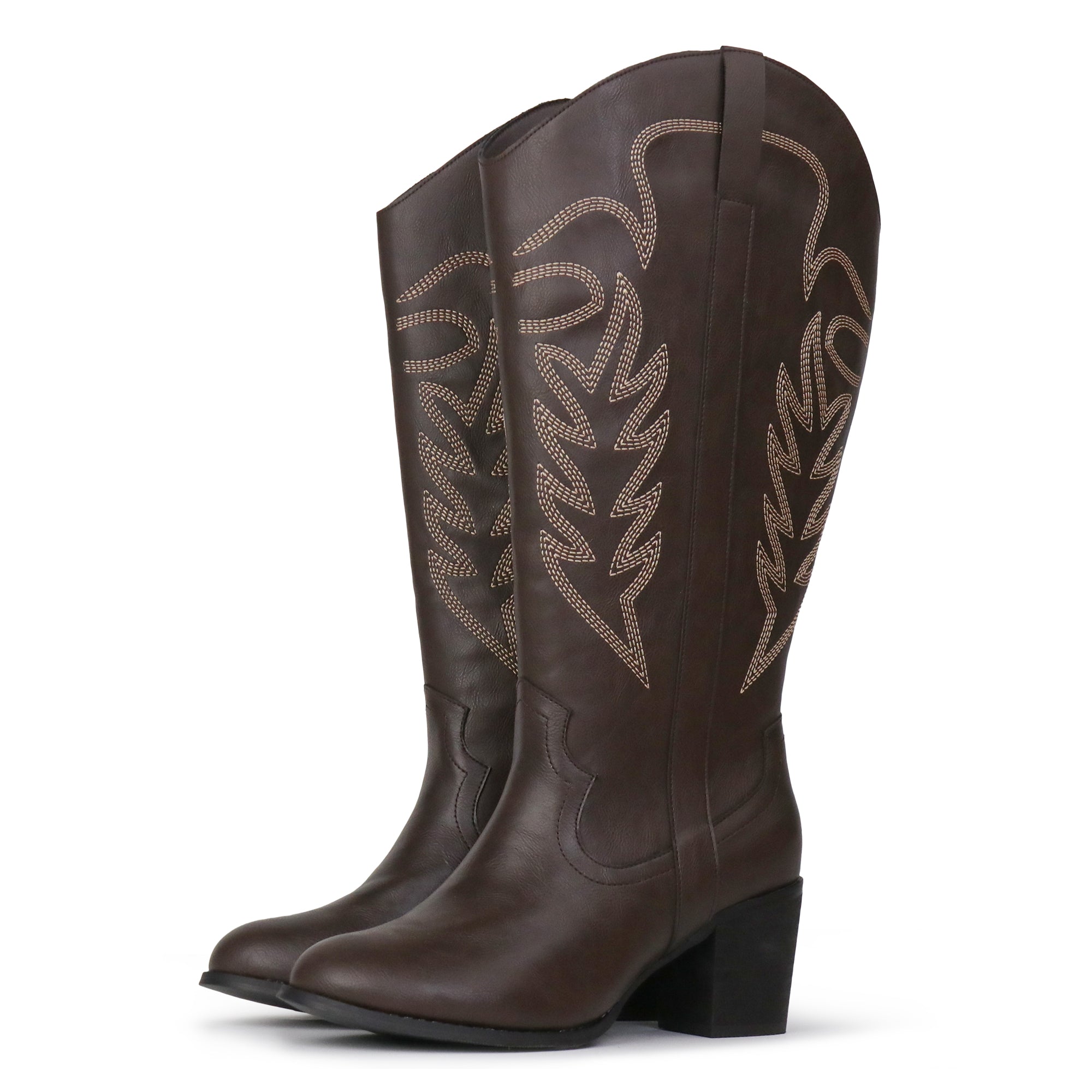 Extra Wide Calf Cowboy Boots (Arwa)