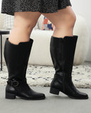 Side Zipper Boots 63 - Extra Wide Calf Boots