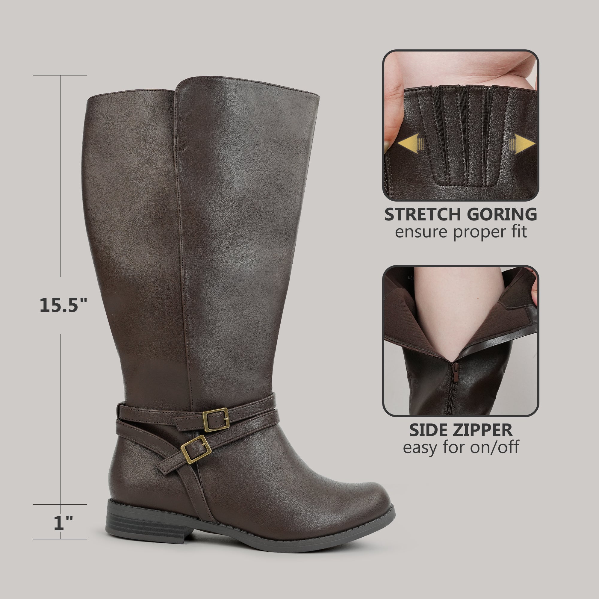 Super Extra Wide Calf Riding Boots (Breyonna)
