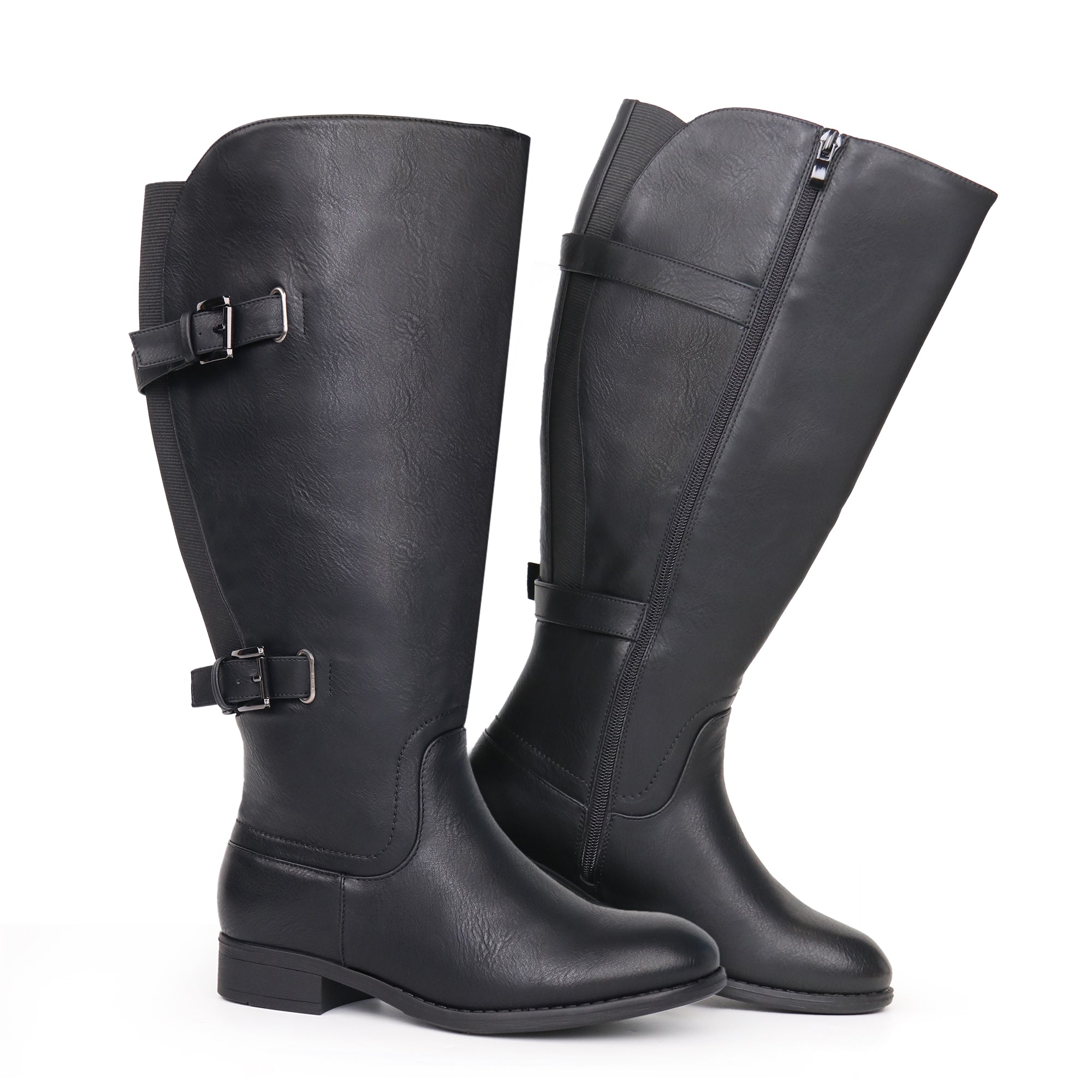 Extra Wide Calf Back Stretch Boots (Cellini)