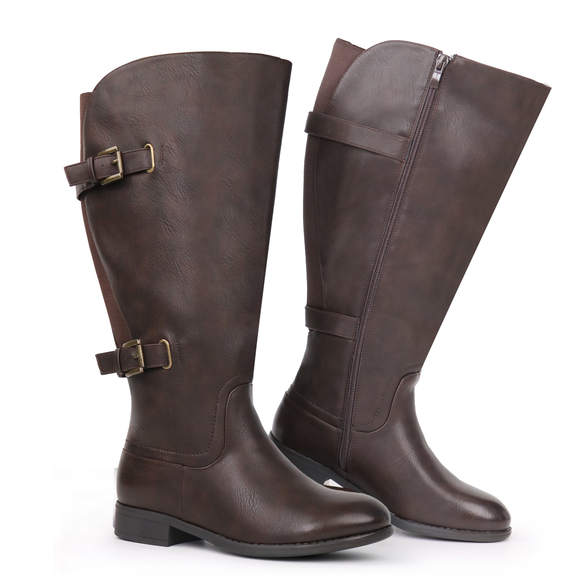 Extra Wide Calf Back Stretch Boots (Cellini)