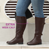 Extra Wide Calf Back Stretch Boots (Cellini)