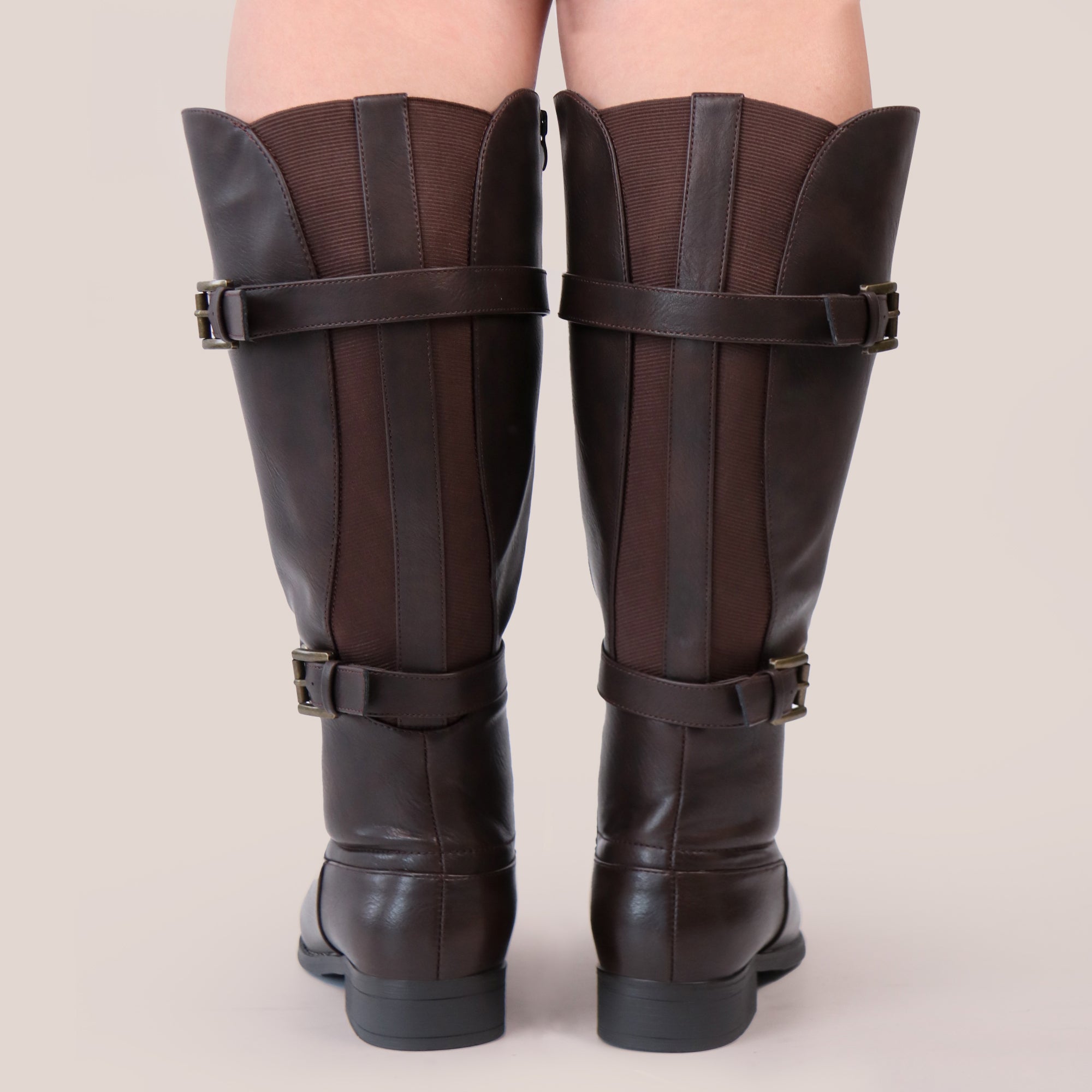Extra Wide Calf Back Stretch Boots (Cellini)