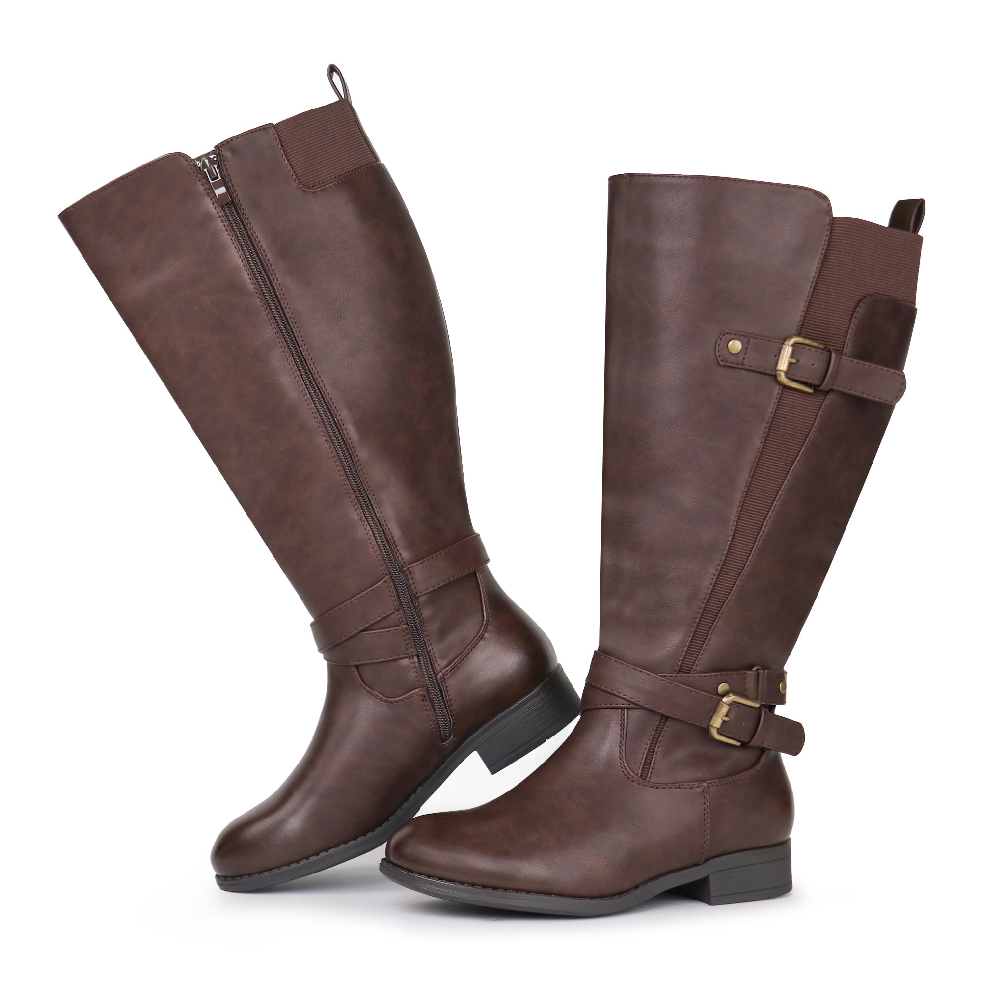 Extra Wide Calf Sleek Riding Boots (Arvillaz)