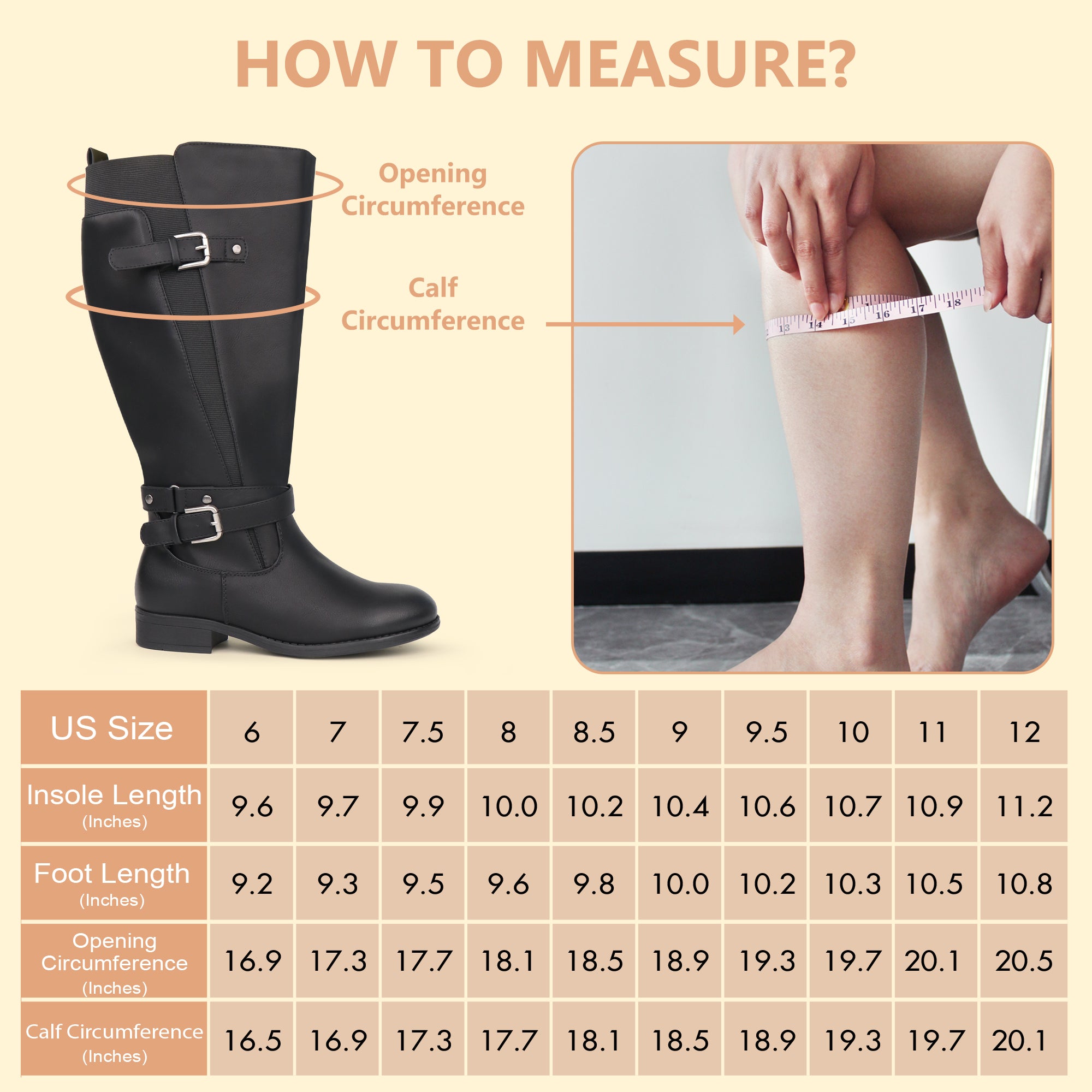 Extra Wide Calf Sleek Riding Boots (Arvillaz)