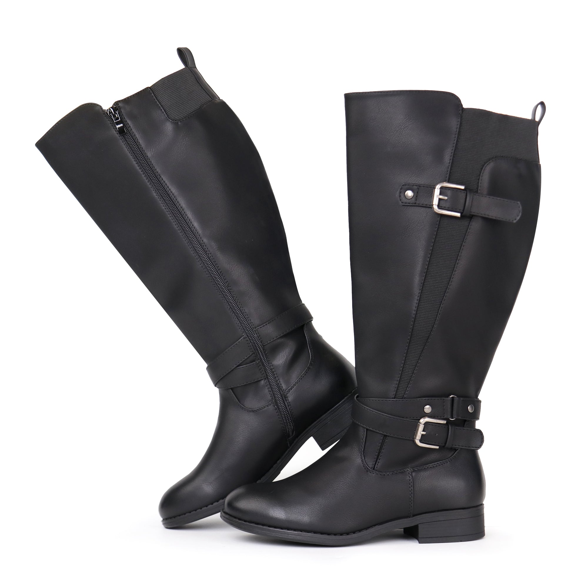 Extra Wide Calf Sleek Riding Boots (Arvillaz)