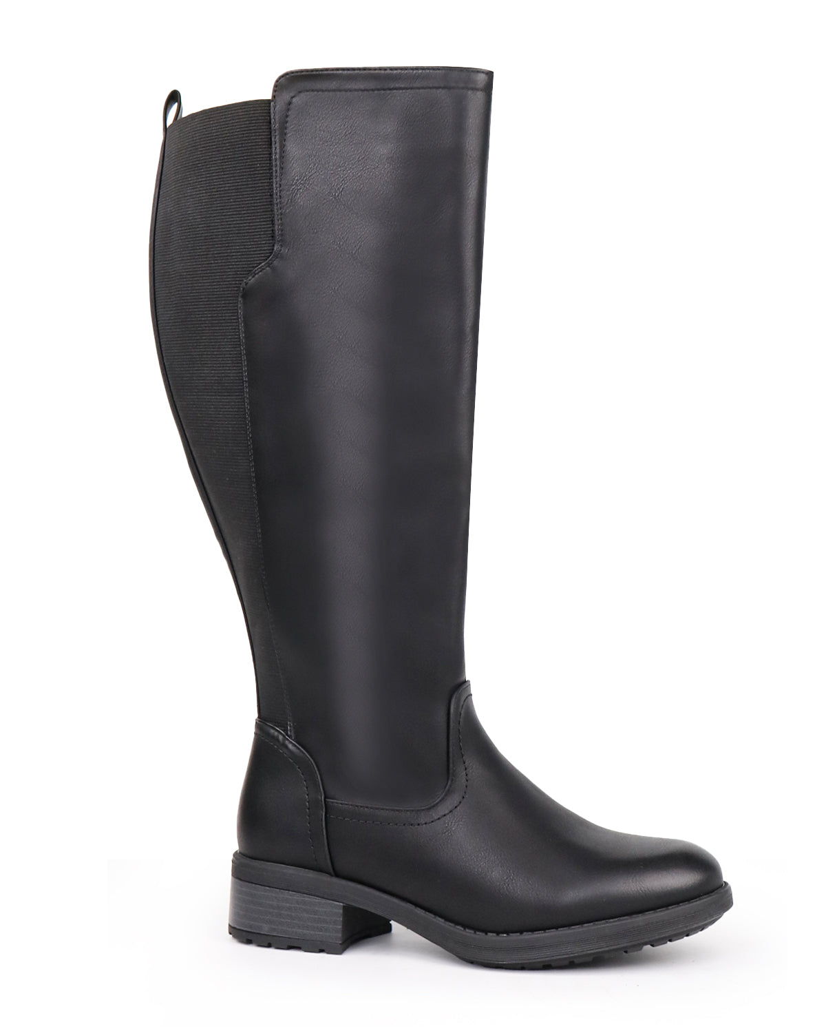 Moto Rider Boots 77- Wide Calf with Zipper Detail