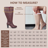 Extra Wide Calf High Heel Boots (Grosa)