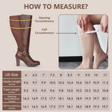 Extra Wide Calf High Heel Boots (Grosa)