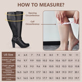 Extra Wide Calf High Heel Boots (Grosa)