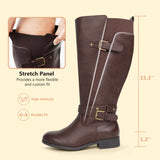 Extra Wide Calf Sleek Riding Boots (Arvillaz)