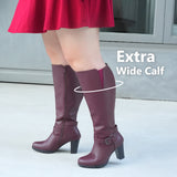 Extra Wide Calf High Heel Boots (Grosa)