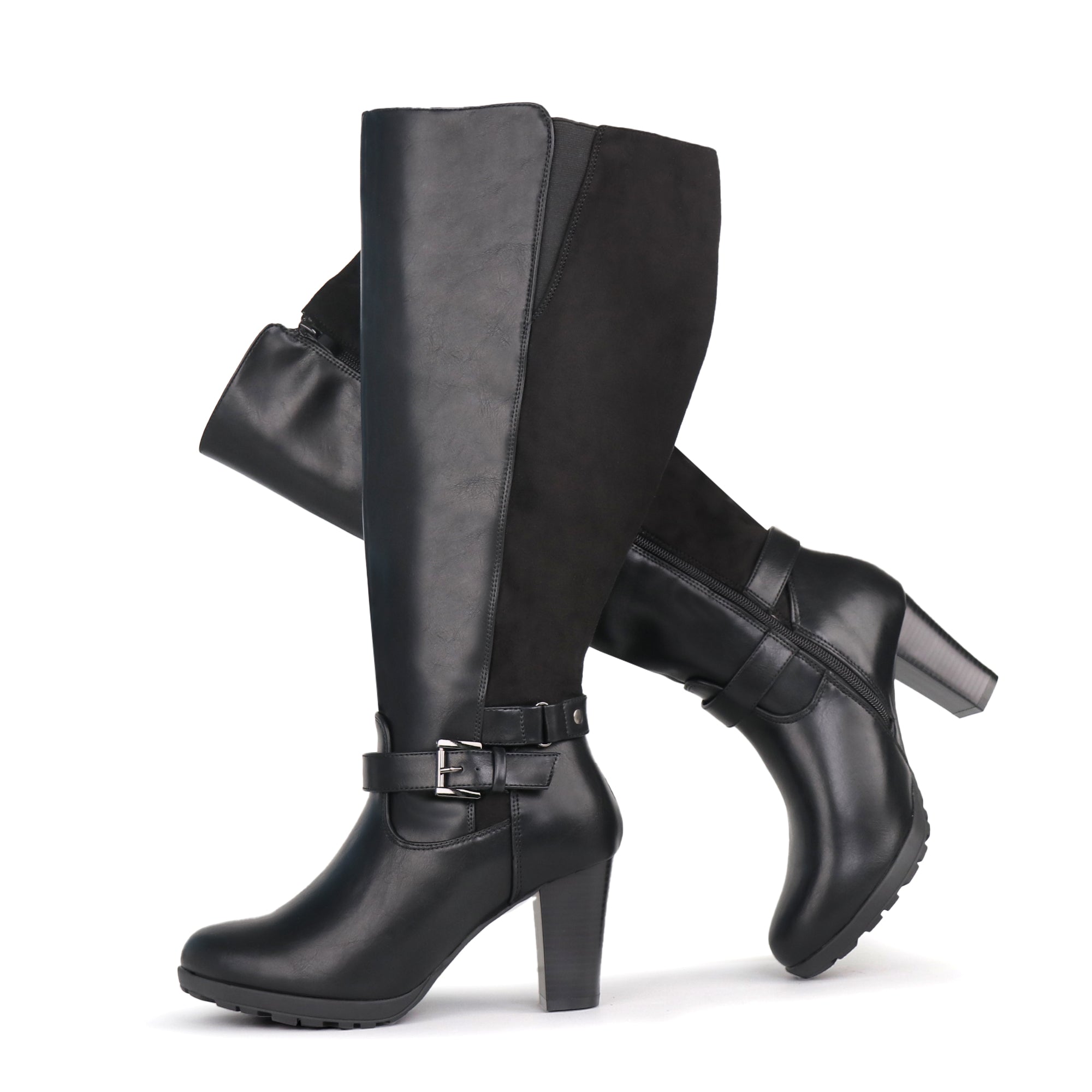 Extra Wide Calf High Heel Boots (Grosa)