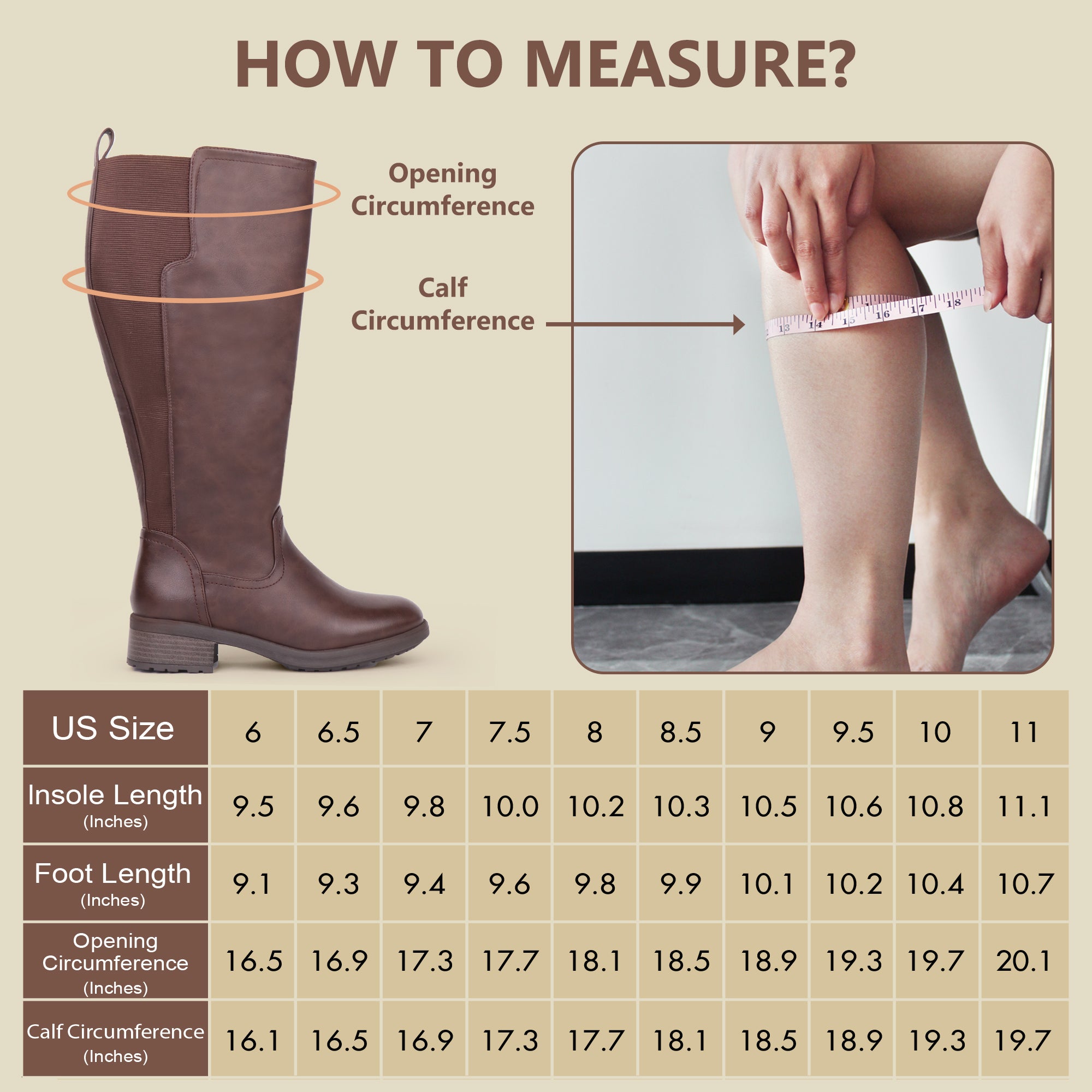 Extra Wide Calf Stretch Panel Riding Boots (Learn)