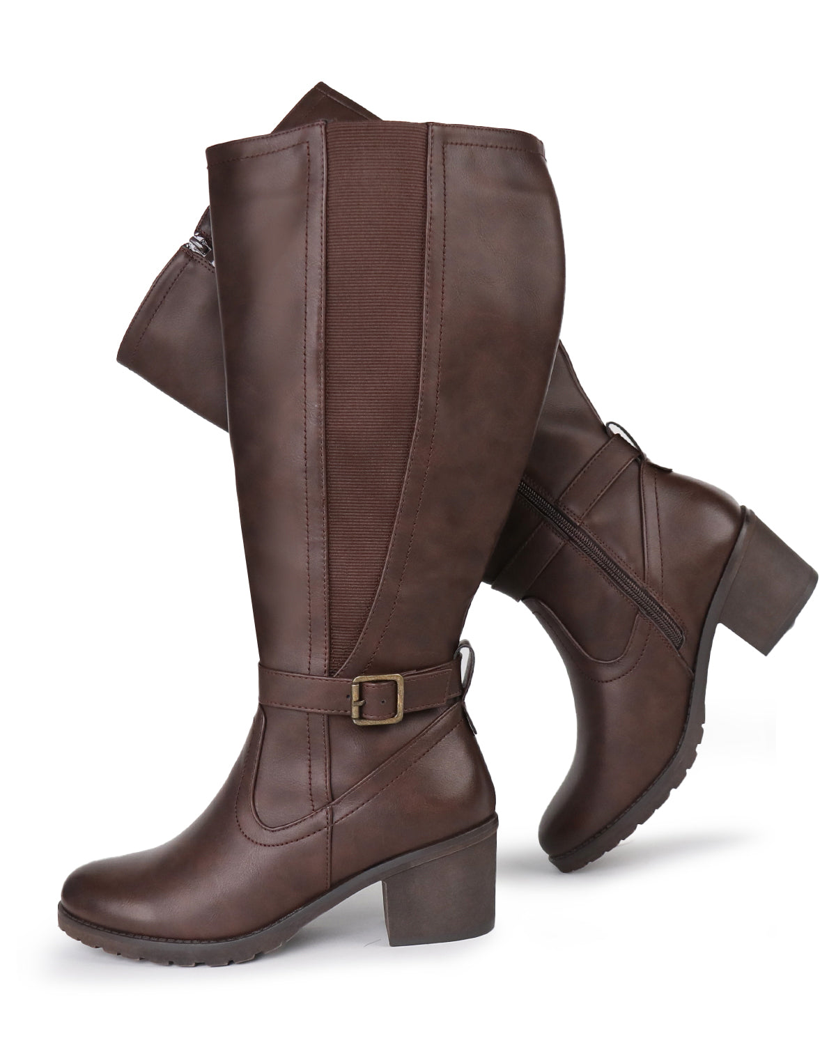 Bold Rider Boots 75 - Wide Calf with Block Heel