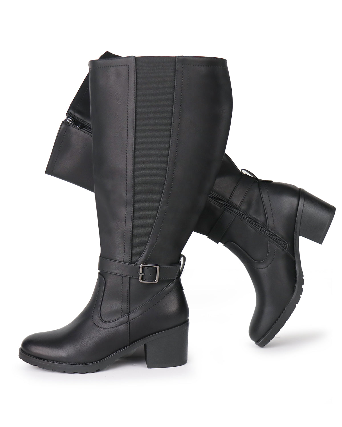 Bold Rider Boots 75 - Wide Calf with Block Heel