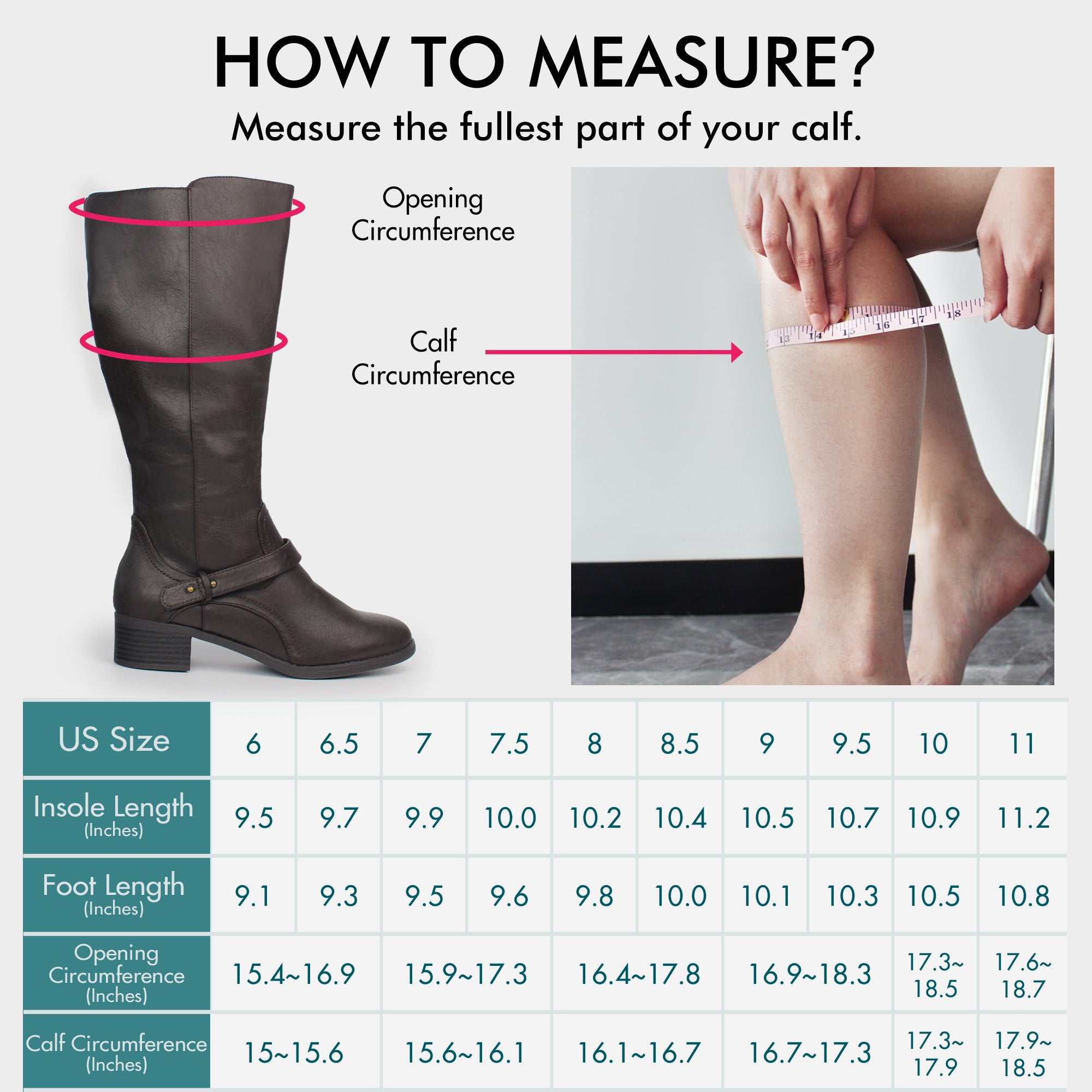 Wide Calf Double Zipper Riding Boots (Anissa)